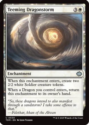 Teeming Dragonstorm (TDM-030) - Tarkir: Dragonstorm [Uncommon]