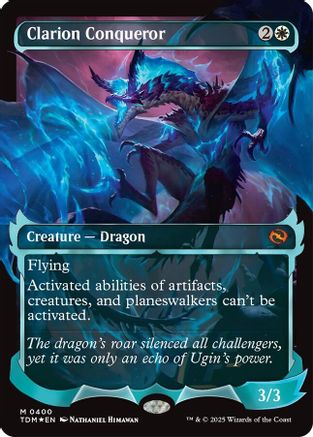Clarion Conqueror (Showcase) (TDM-400) - Tarkir: Dragonstorm Foil [Mythic]