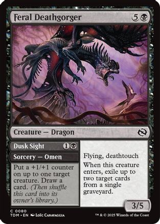 Feral Deathgorger (TDM-080) - Tarkir: Dragonstorm Foil [Common]