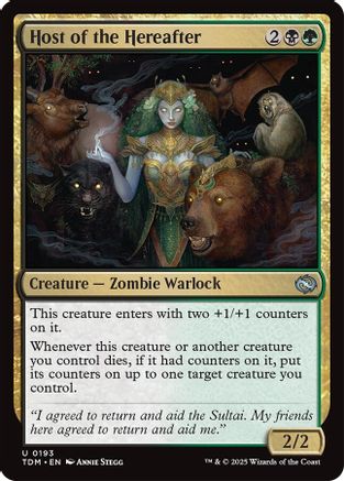 Host of the Hereafter (TDM-193) - Tarkir: Dragonstorm Foil [Uncommon]