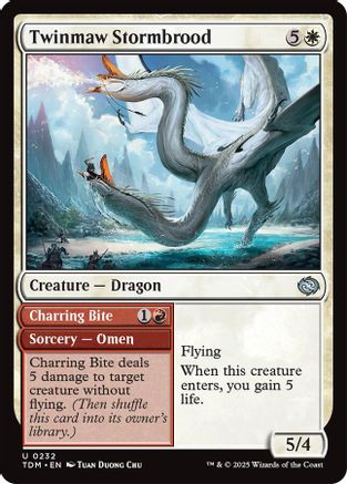 Twinmaw Stormbrood (TDM-232) - Tarkir: Dragonstorm [Uncommon]