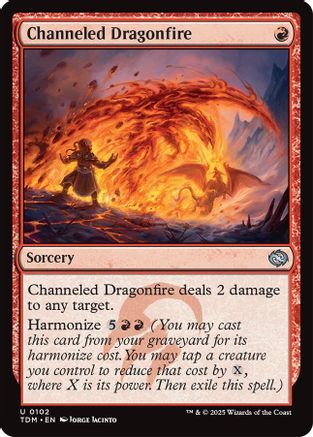 Channeled Dragonfire (TDM-102) - Tarkir: Dragonstorm [Uncommon]