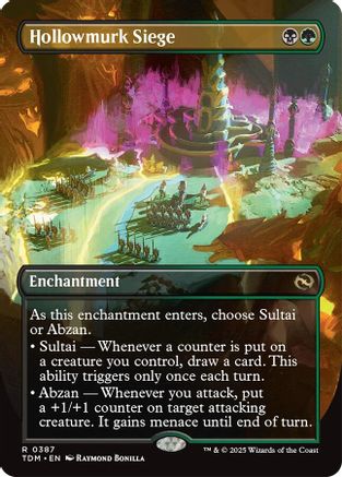 Hollowmurk Siege (Borderless) (TDM-387) - Tarkir: Dragonstorm [Rare]