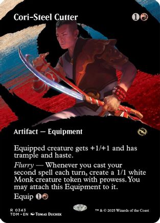 Cori-Steel Cutter (Borderless) (TDM-343) - Tarkir: Dragonstorm Foil [Rare]