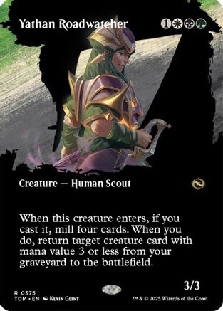 Yathan Roadwatcher (Borderless) (TDM-375) - Tarkir: Dragonstorm [Rare]