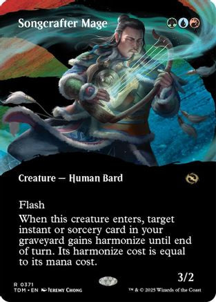Songcrafter Mage (Borderless) (TDM-371) - Tarkir: Dragonstorm Foil [Rare]