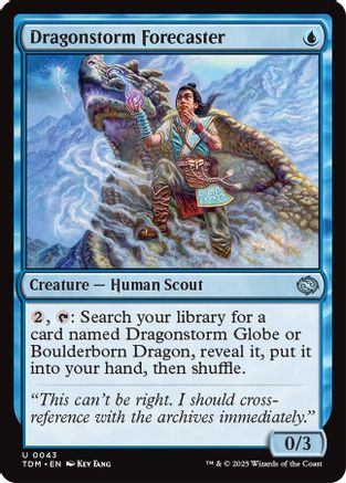 Dragonstorm Forecaster (TDM-043) - Tarkir: Dragonstorm Foil [Uncommon]