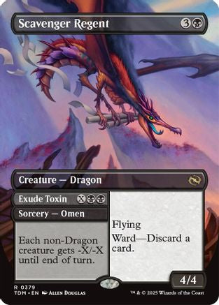 Scavenger Regent (Borderless) (TDM-379) - Tarkir: Dragonstorm Foil [Rare]