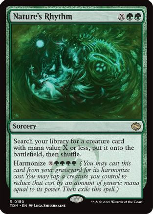 Nature's Rhythm (TDM-150) - Tarkir: Dragonstorm Foil [Rare]