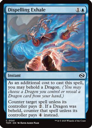 Dispelling Exhale (TDM-041) - Tarkir: Dragonstorm Foil [Common]
