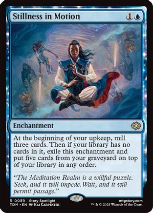 Stillness in Motion (TDM-059) - Tarkir: Dragonstorm Foil [Rare]