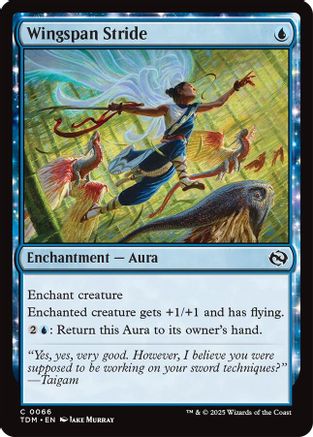 Wingspan Stride (TDM-066) - Tarkir: Dragonstorm Foil [Common]