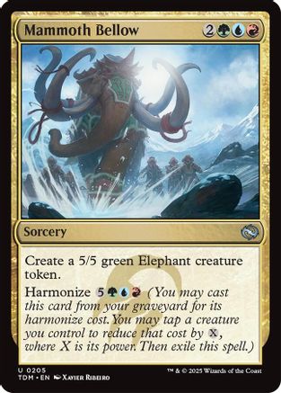 Mammoth Bellow (TDM-205) - Tarkir: Dragonstorm [Uncommon]