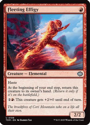 Fleeting Effigy (TDM-108) - Tarkir: Dragonstorm [Uncommon]