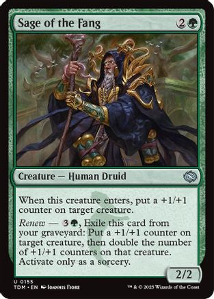 Sage of the Fang (TDM-155) - Tarkir: Dragonstorm Foil [Uncommon]