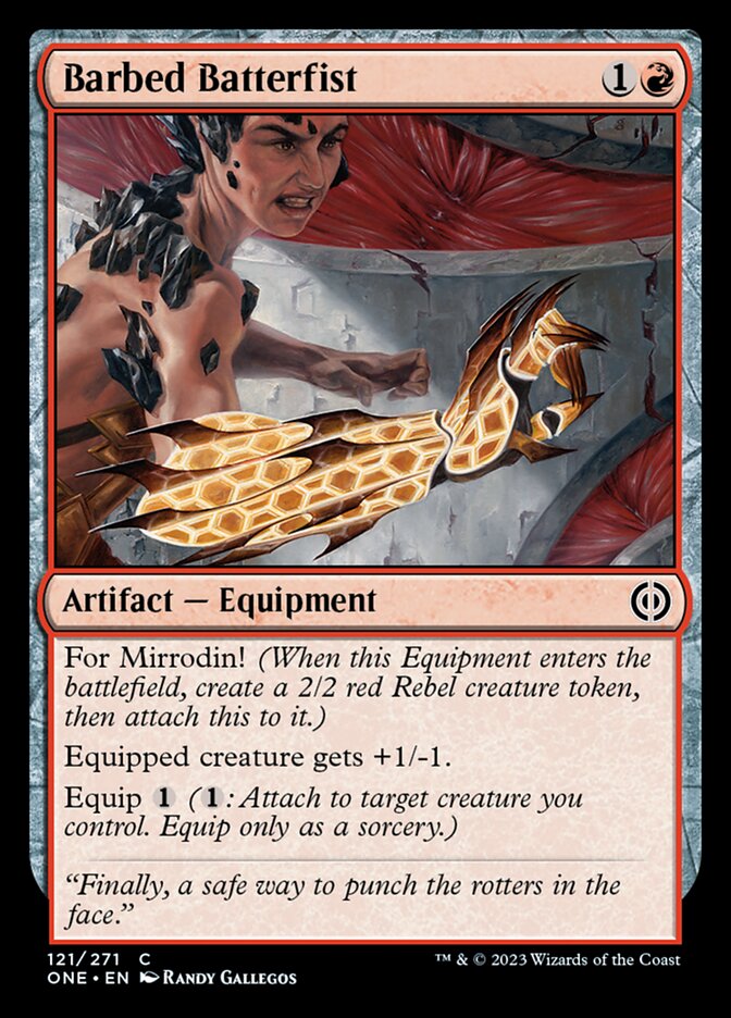 Barbed Batterfist (ONE-121) - Phyrexia: All Will Be One [Common]