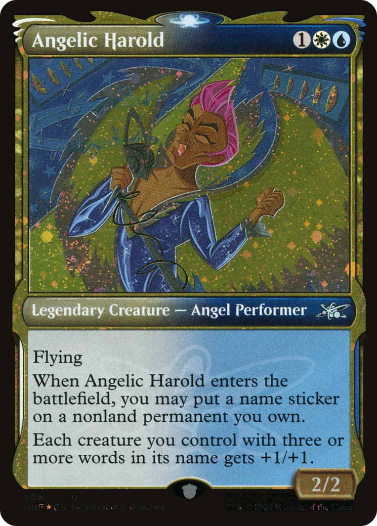 Angelic Harold (UNF-506) - Unfinity: (Showcase) Galaxy Foil [Uncommon]