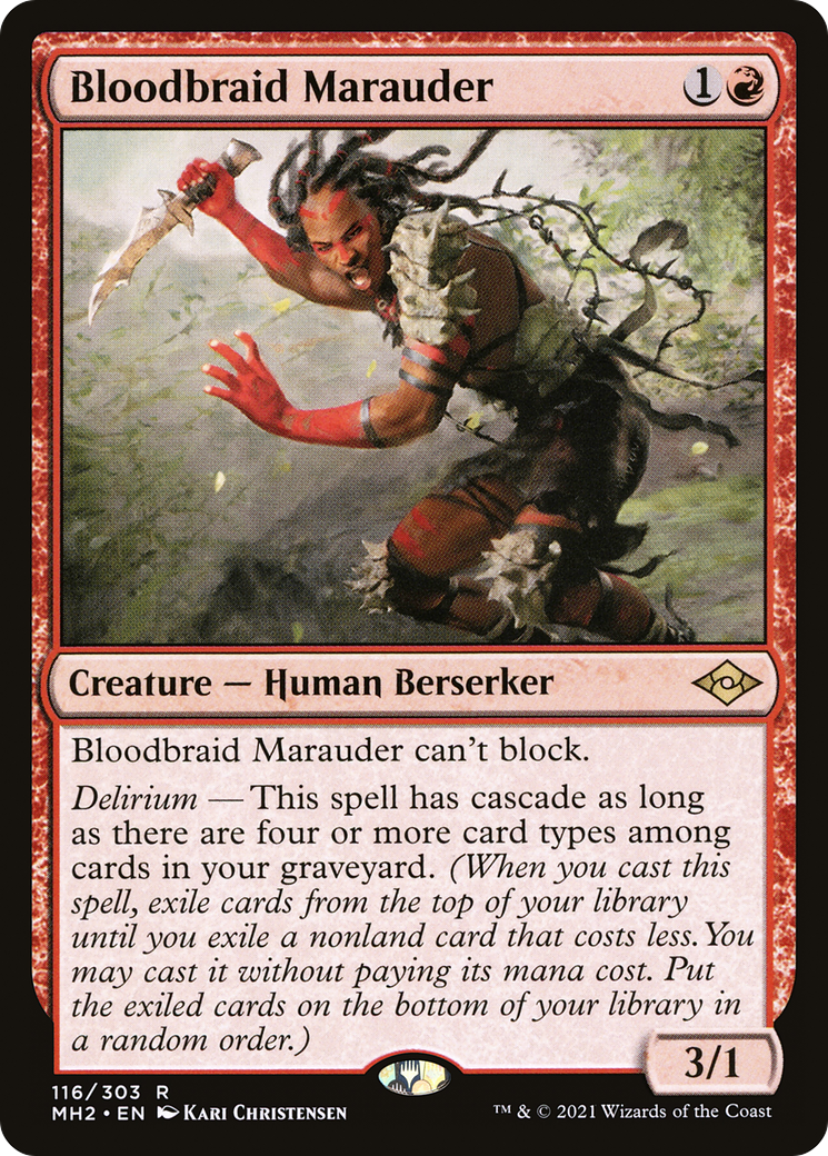 Bloodbraid Marauder (MH2-116) - Modern Horizons 2 Foil [Rare]