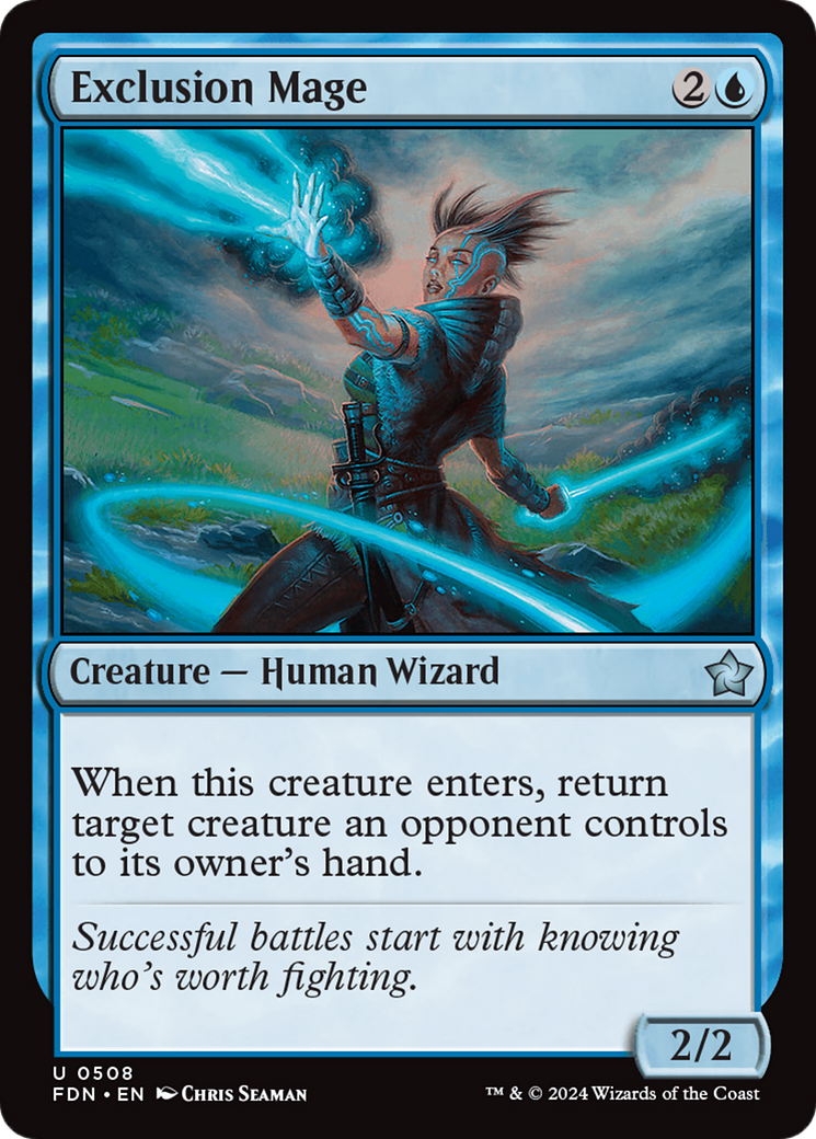 Exclusion Mage (FDN-508) - Foundations [Uncommon]