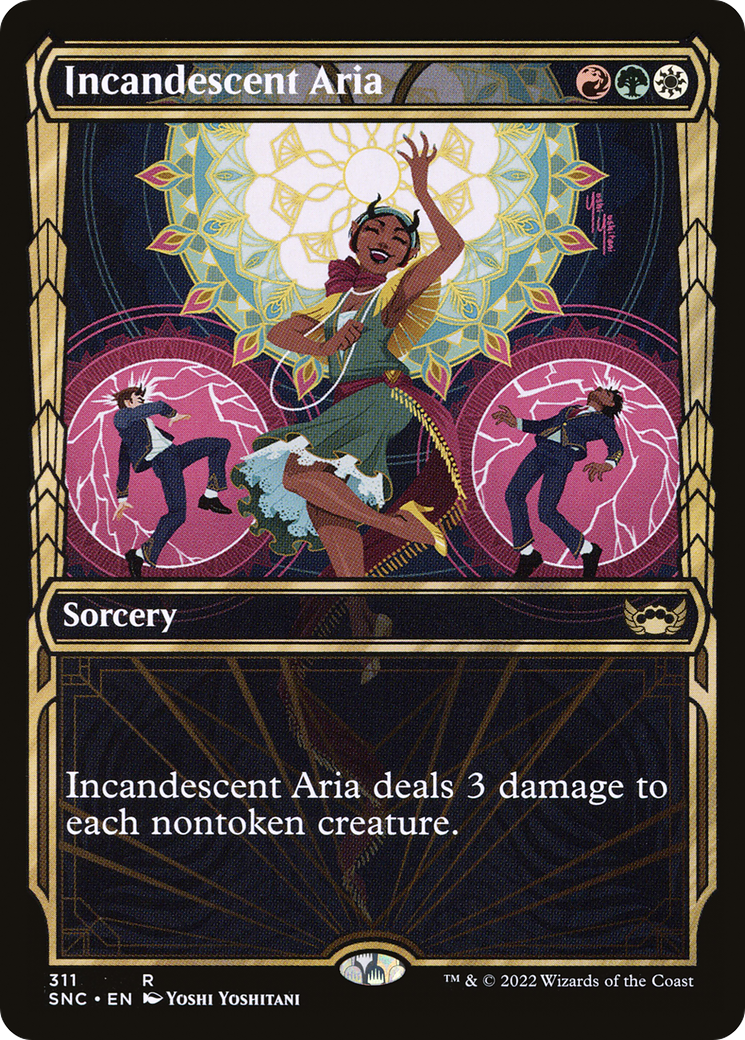 Incandescent Aria (SNC-311) - Streets of New Capenna: (Showcase) Foil [Rare]
