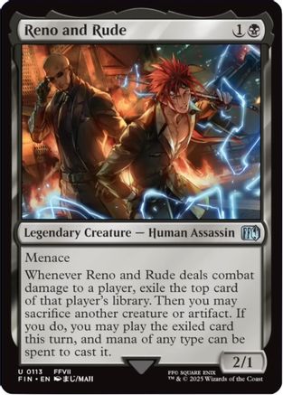 Reno and Rude (FIN-113) - FINAL FANTASY Foil [Uncommon]