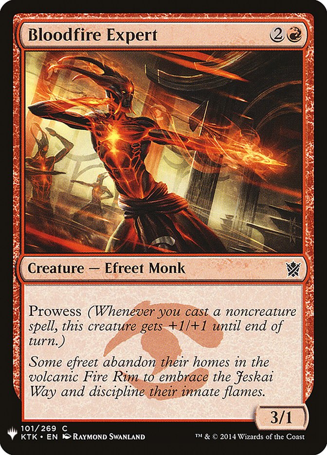 Bloodfire Expert (PLST-KTK-101) - The List [Common]