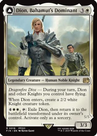 Dion, Bahamut's Dominant (FIN-016) - FINAL FANTASY [Rare]