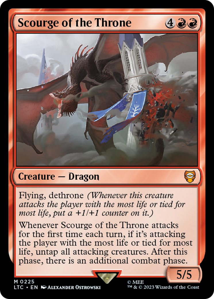 Scourge of the Throne (LTC-225) - Tales of Middle-earth Commander [Mythic]