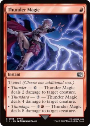 Thunder Magic (FIN-165) - FINAL FANTASY Foil [Common]