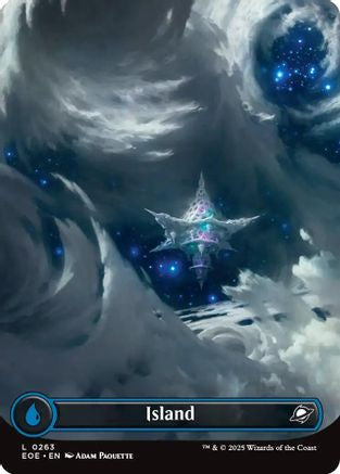 Island (0263) (Borderless) (EOE-263) - Edge of Eternities Foil [Land]
