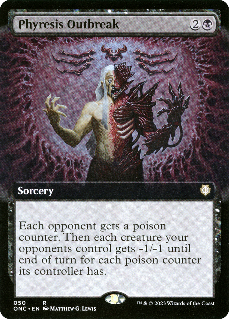 Phyresis Outbreak (ONC-050) - Phyrexia: All Will Be One Commander: (Extended Art) [Rare]
