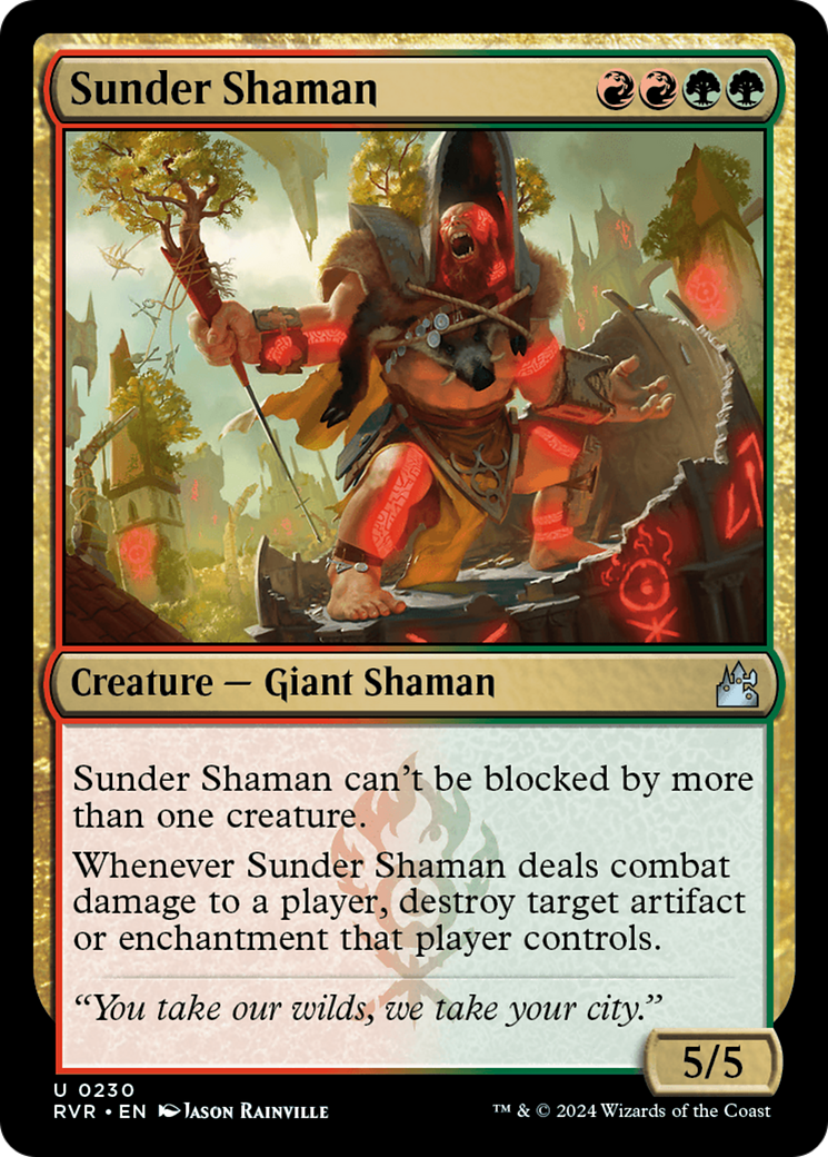 Sunder Shaman (RVR-230) - Ravnica Remastered [Uncommon]
