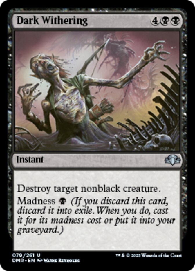 Dark Withering (DMR-079) - Dominaria Remastered [Uncommon]