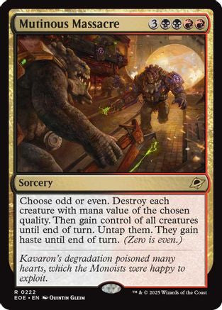 Mutinous Massacre (EOE-222) - Edge of Eternities Foil [Rare]
