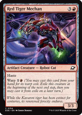 Red Tiger Mechan (EOE-154) - Edge of Eternities Foil [Common]