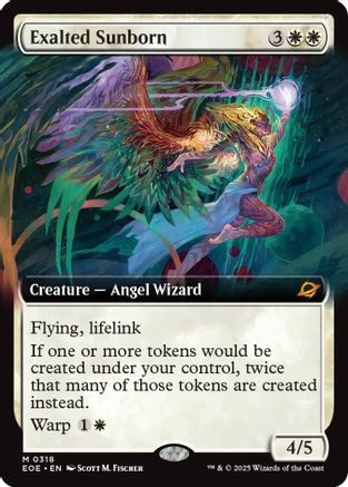 Exalted Sunborn (Extended Art) (EOE-318) - Edge of Eternities Foil [Mythic]