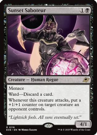 Sunset Saboteur (EOE-116) - Edge of Eternities Foil [Rare]