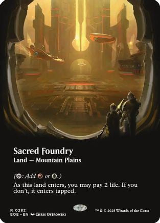 Sacred Foundry (Borderless) (EOE-282) - Edge of Eternities [Rare]