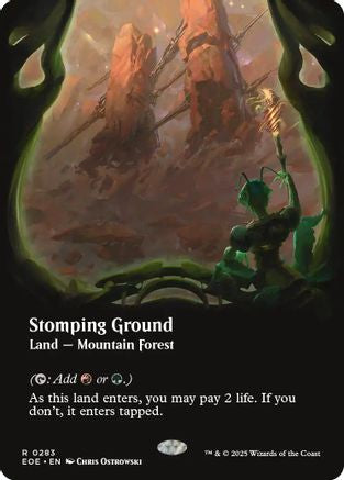 Stomping Ground (Borderless) (EOE-283) - Edge of Eternities Foil [Rare]