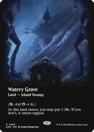 Watery Grave (Borderless) (EOE-286) - Edge of Eternities Foil [Rare]