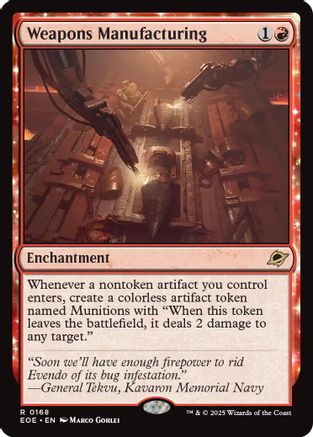 Weapons Manufacturing (EOE-168) - Edge of Eternities Foil [Rare]