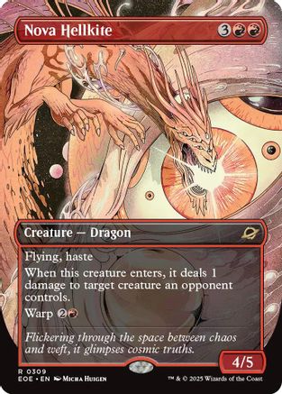 Nova Hellkite (Borderless) (EOE-309) - Edge of Eternities [Rare]