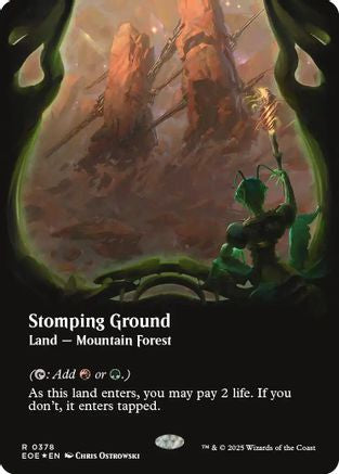 Stomping Ground (Borderless) (Galaxy Foil) (EOE-378) - Edge of Eternities Foil [Rare]