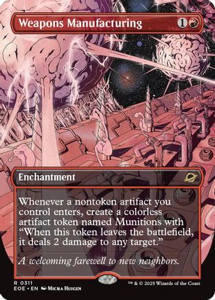 Weapons Manufacturing (Borderless) (EOE-311) - Edge of Eternities Foil [Rare]