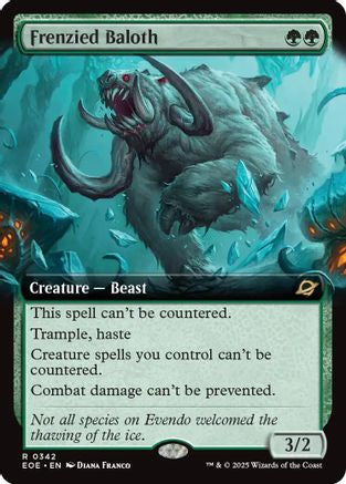 Frenzied Baloth (Extended Art) (EOE-342) - Edge of Eternities Foil [Rare]