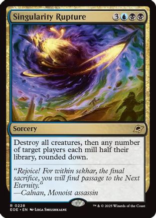 Singularity Rupture (EOE-228) - Edge of Eternities Foil [Rare]