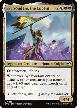 Syr Vondam, the Lucent (EOE-232) - Edge of Eternities Foil [Uncommon]