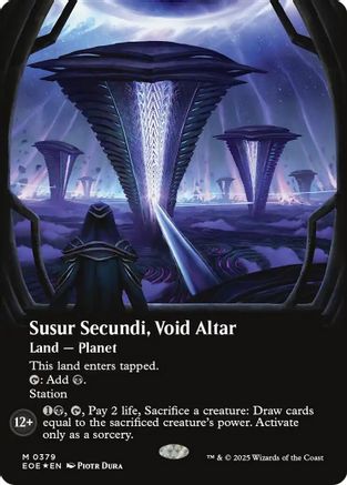 Susur Secundi, Void Altar (Borderless) (Galaxy Foil) (EOE-379) - Edge of Eternities Foil [Mythic]