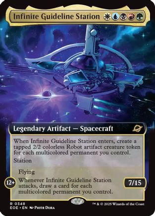 Infinite Guideline Station (Extended Art) (EOE-348) - Edge of Eternities Foil [Rare]