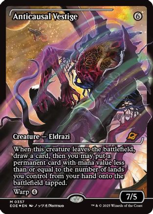 Anticausal Vestige (Showcase) (EOE-357) - Edge of Eternities Foil [Mythic]